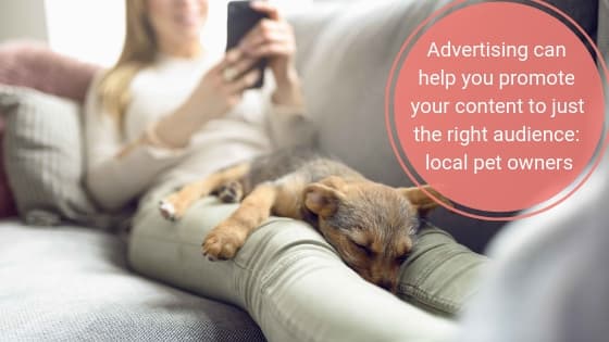 Advertising can help you directly reach local pet owners