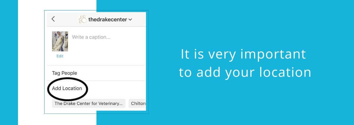 It is very important to add your location