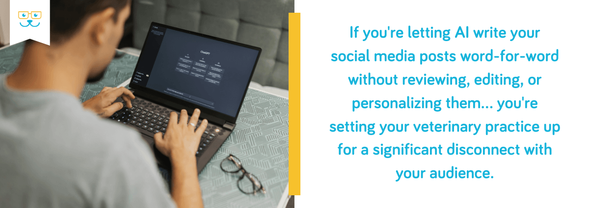 Don't let AI write your social media posts for you