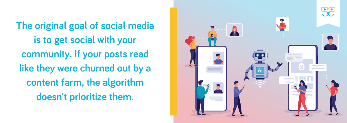 The original goal of social media is to get social with your community.