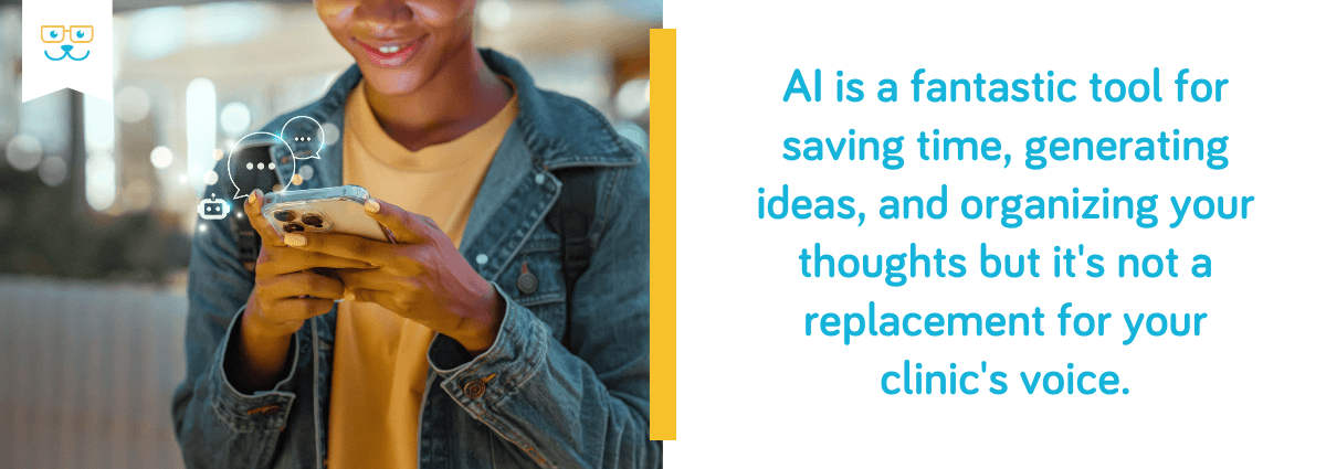 AI is a fantastic tool for saving time, generating ideas, and organizing your thoughts