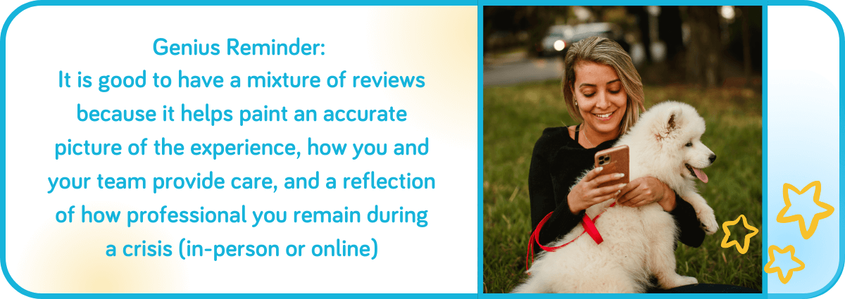 It is good to have a mixture of reviews
