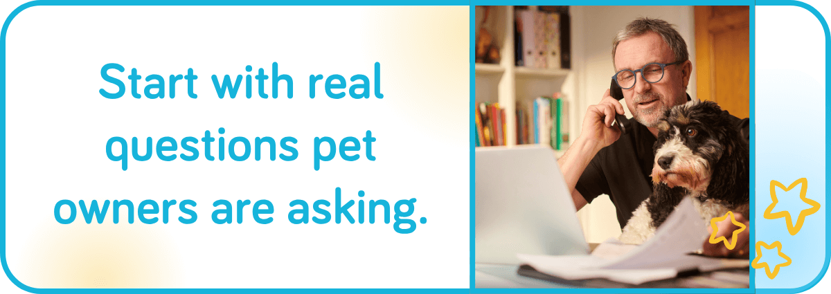 Blog posts should answer real pet based questions