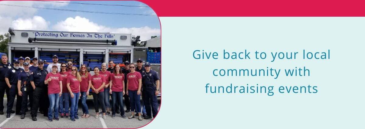 Give back to your local community with fundraising events