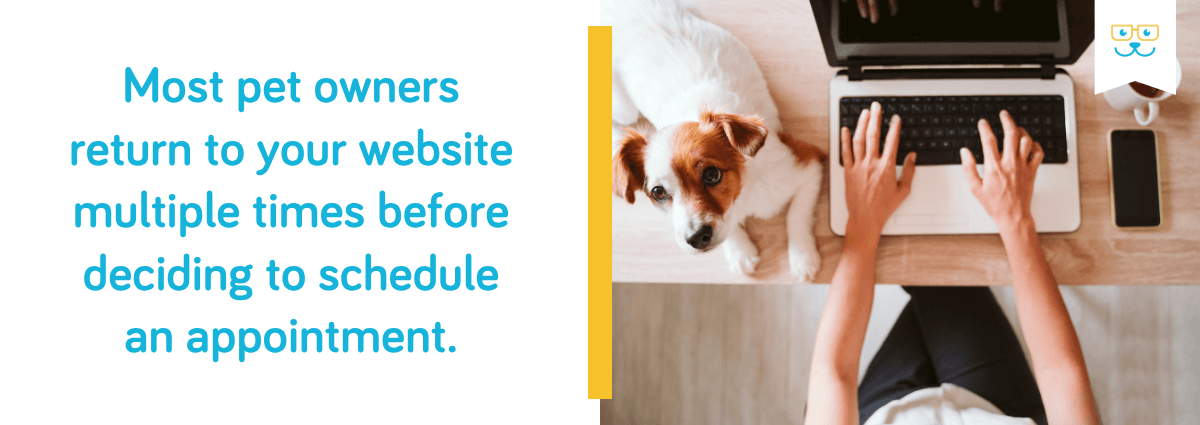 Website visitors return several times before booking
