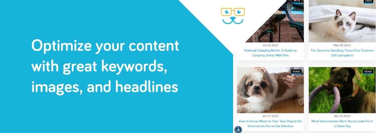 Optimize your content with great keywords, images, and headlines