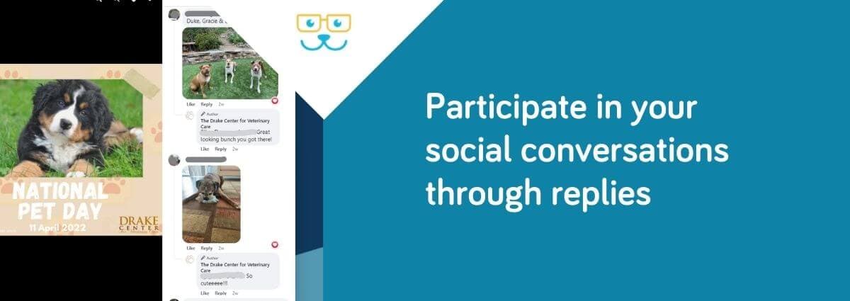 Participate in your social conversations through replies