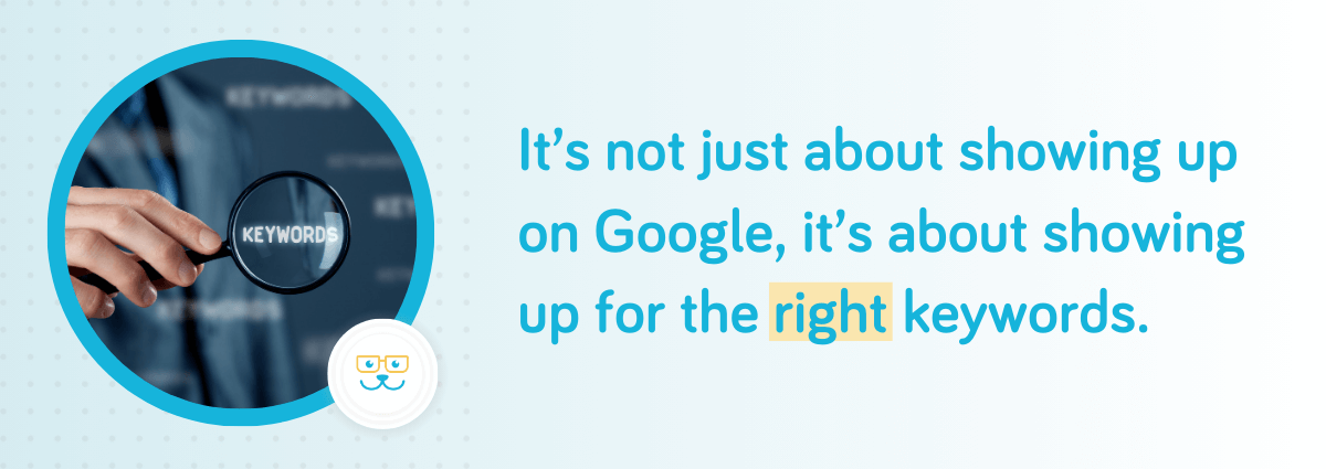 Showing up with the right keywords
