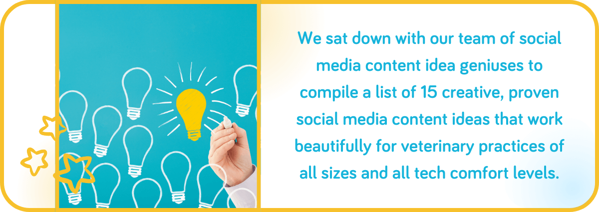 A list of 15 creative, proven social media content ideas