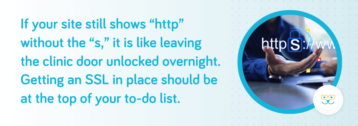 Getting an SSL in place should be at the top of your to-do list.