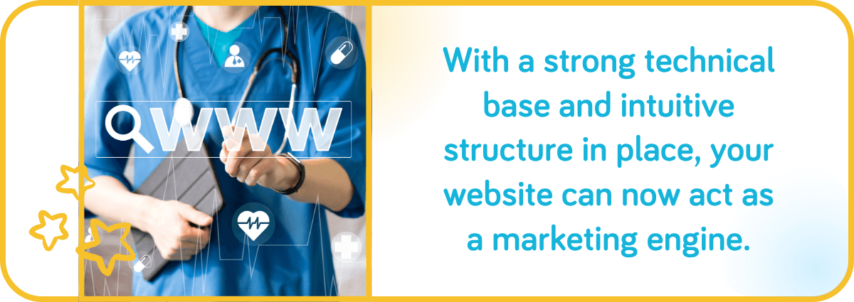 Your website acts as a marketing engine