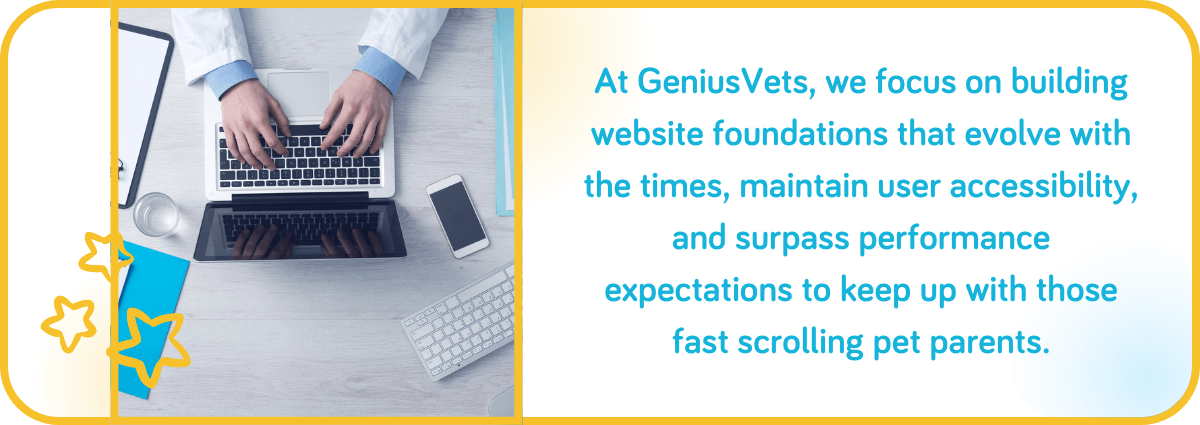 GeniusVets focuses on building website foundations