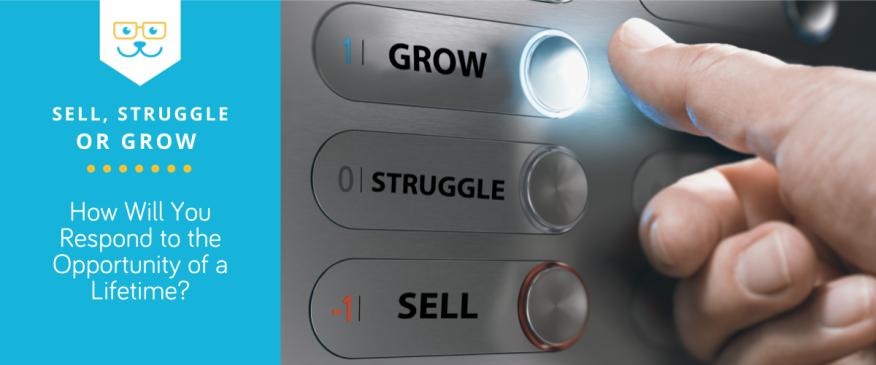 




Sell, Struggle, or Grow - How Will You Respond to the Opportunity of a Lifetime?


