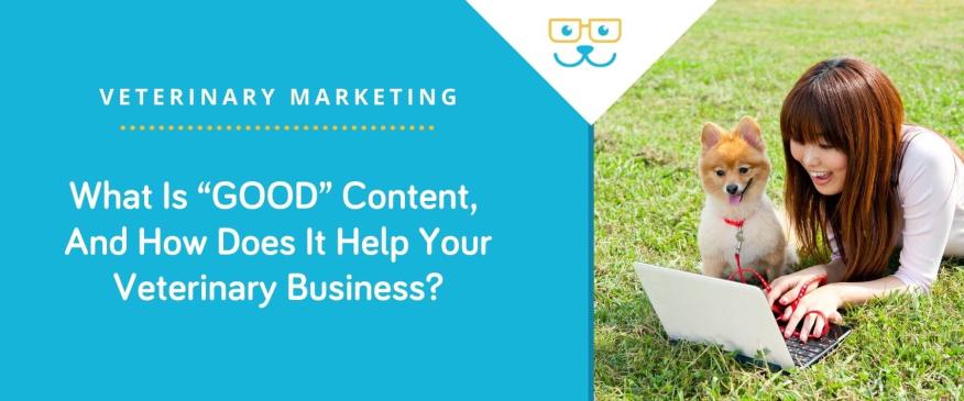 




What Is “GOOD” Content, And How Does It Help Your Veterinary Business?


