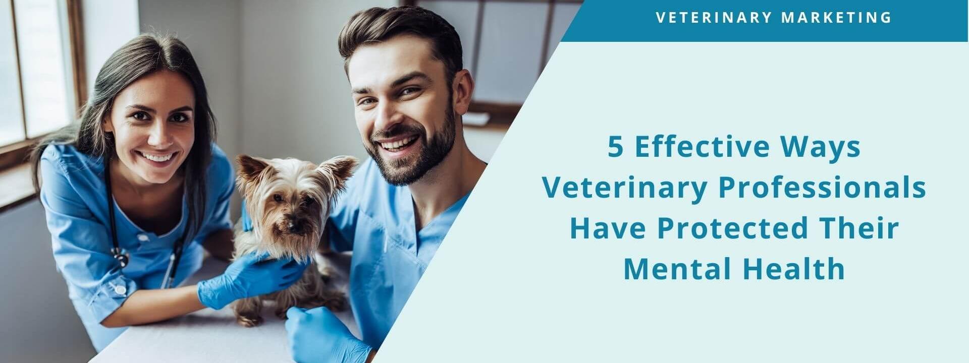 How veterinary professionals protect their mental health