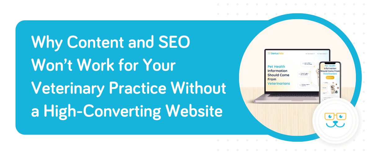 Why Content and SEO Won’t Work for Your Veterinary Practice Without a High-Converting Website